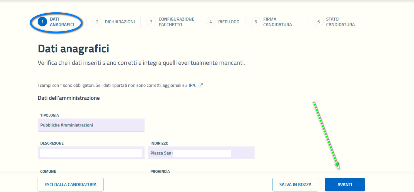 Procedura Di Domanda Per Finanziamento "Misura 1.4.1 - ESPERIENZA DEL ...